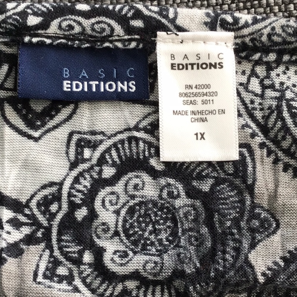 Basic Editions Crinkled Top Size 1x - image 8